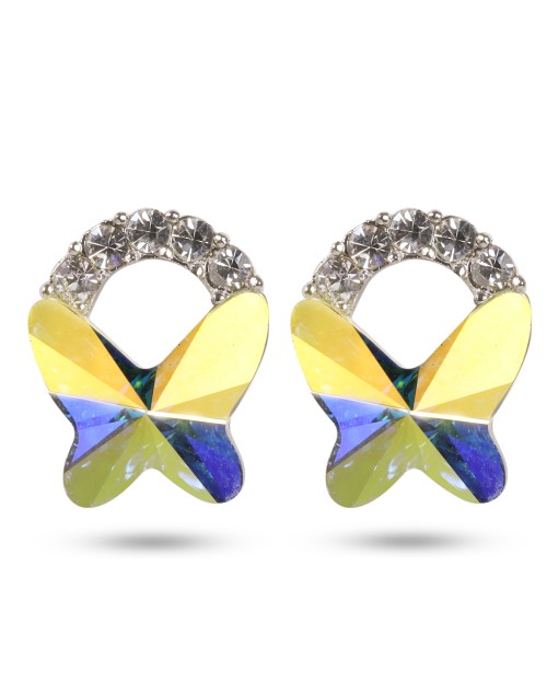 Lootkabazaar Korean Made Swarovski Stud Earring For Women (KHMSSJESS111808)